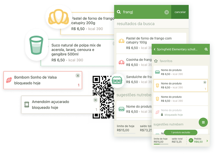 Cantina no celular — App escolar